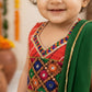Multicolor Lehenga Choli with Dupatta for Girls