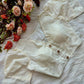 Hakoba Pure Cotton Solid Color Blouse With Puff Sleeves
