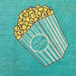 Shop Quirky Popcorn Printed Firozi Cotton Saree Online- STORI