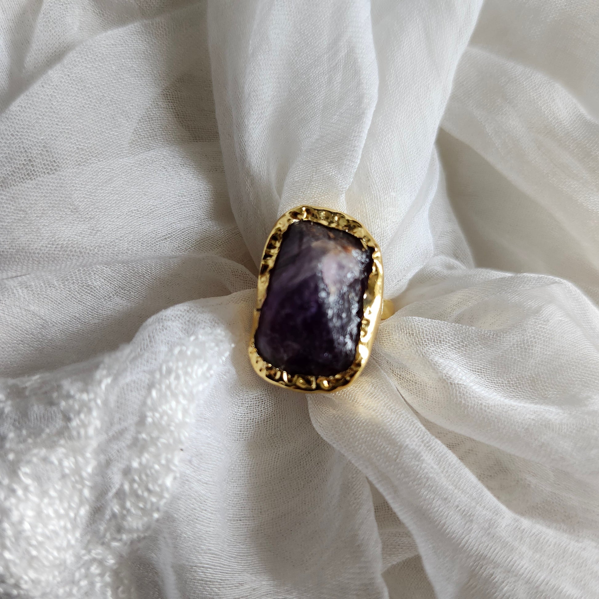 Shop Gemstone Golden Finger Rings Online- STORI
