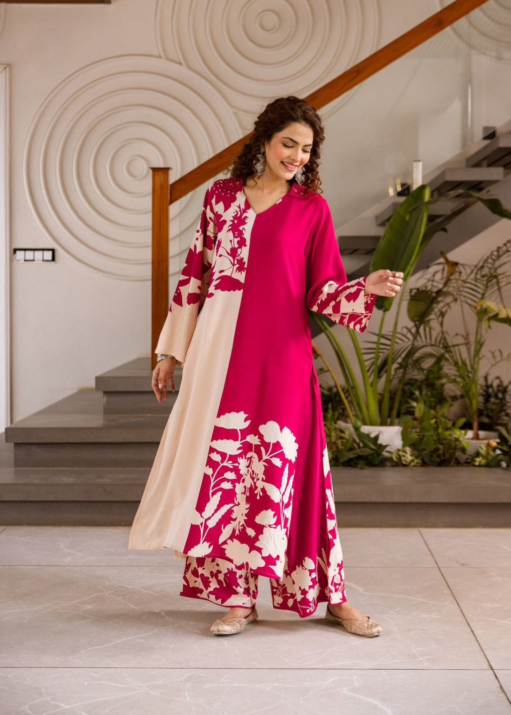 STORI Pink Coord Set for Women