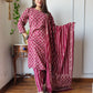 Shop Maroon Suit Set Online-STORI