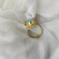 Golden Feather Shaped Finger Ring