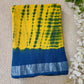 Buy Yellow Linen Saree Online-STORI