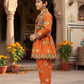 Traditional Orange Gujarati Kedia Dress for Boys
