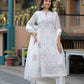 Snow White Mul Cotton Salwar Suit