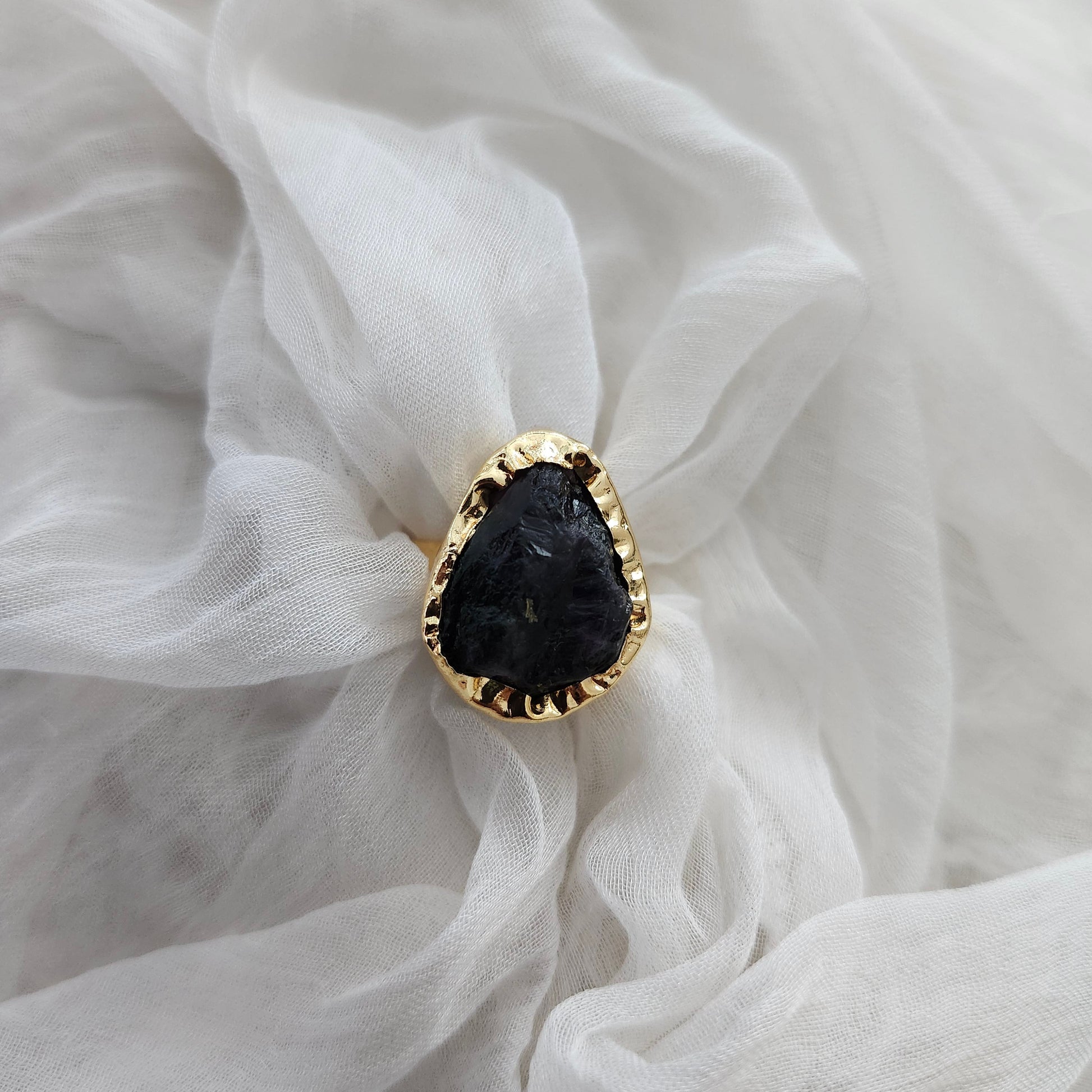 Shop Gemstone Golden Finger Rings Online- STORI