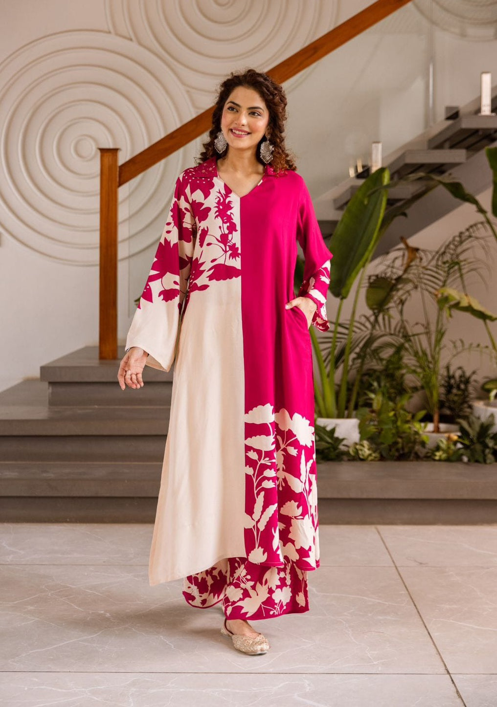 STORI Pink Coord Set for Women