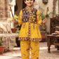 Traditional Yellow Gujarati Kedia Dress for Boys