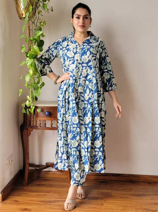 By Blue Coord  Nyra Cut Cotton Kurti Set