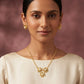 Flores Golden & Pearl Necklace Set