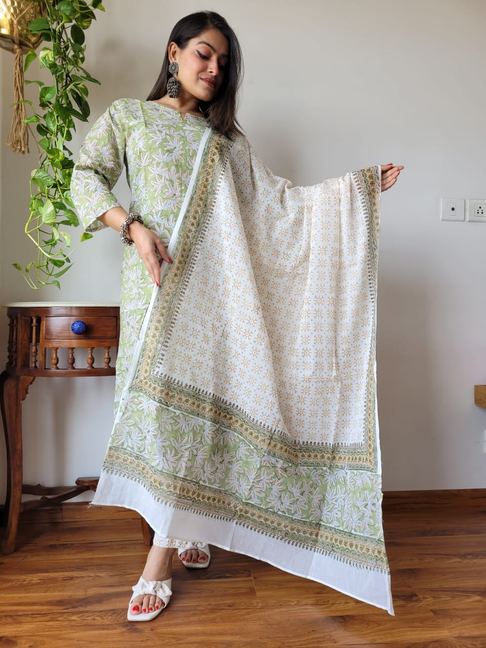 Shop Green Suit Set Online-STORI