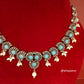 Rutuja Studded Stone Oxidised Necklace Set