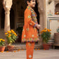 Traditional Orange Gujarati Kedia Dress for Boys