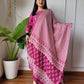 Pink Cotton Printed Straight Suit Set