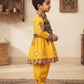 Traditional Yellow Gujarati Kedia Dress for Boys