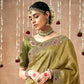 Shop Green  Bridal Banarasi Sarees online at STORI