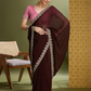 Buy Wine Partywear Sarees Online at STORI