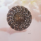 Round Handcrafted Oxidised Finger Ring