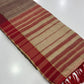 Shop Beige Handloom Silk Sarees Online in India & USA - STORI