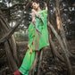 Bay Green Zari Woven Border Linen Saree
