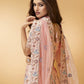 Lemonade Pink Embroidered Bridal Silk Lehenga