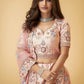 Lemonade Pink Embroidered Bridal Silk Lehenga