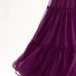 Sangria Magenta Georgette Layered Readymade Lehenga