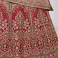 Rusty Brown Heavy Embroidered Shaded Silk Designer Lehenga