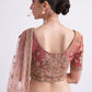 Rusty Brown Heavy Embroidered Shaded Silk Designer Lehenga