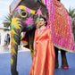 Persian Red Kanjivaram Silk Saree