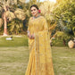 Macaroon Yellow Zari Woven Linen Silk Saree