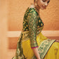 Bright Yellow Paithani Silk Saree With Designer Blouse