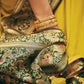 Bright Yellow Paithani Silk Saree With Designer Blouse