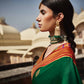 Lush Green Paithani Saree With Designer Blouse