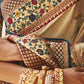 Latte Brown Silk Saree With Designer Blouse