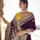 Mulberry Magenta Silk Saree With Designer Blouse