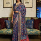 Admiral Blue Kashmiri Kani Jamewar Saree