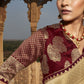 Golden Brown Silk Saree With Designer Blouse
