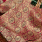 Bridal Red Silk Saree With Designer Blouse