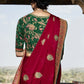 Bridal Red Silk Saree With Designer Blouse