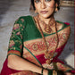 Bridal Red Silk Saree With Designer Blouse