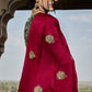 Bridal Red Silk Saree With Designer Blouse