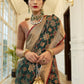 Seaweed Green Weaved Patola Silk Saree