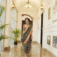 Seaweed Green Weaved Patola Silk Saree