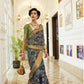 Aegean Blue Weaved Patola Silk Saree