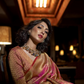Mauve Pink Dual Shade Kanjivaram Silk Saree