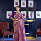 Wine Purple Kanjivaram Silk Saree