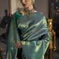 Maple Green Kanjivaram Silk Saree