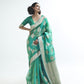 Sage Green Organza Silk Saree